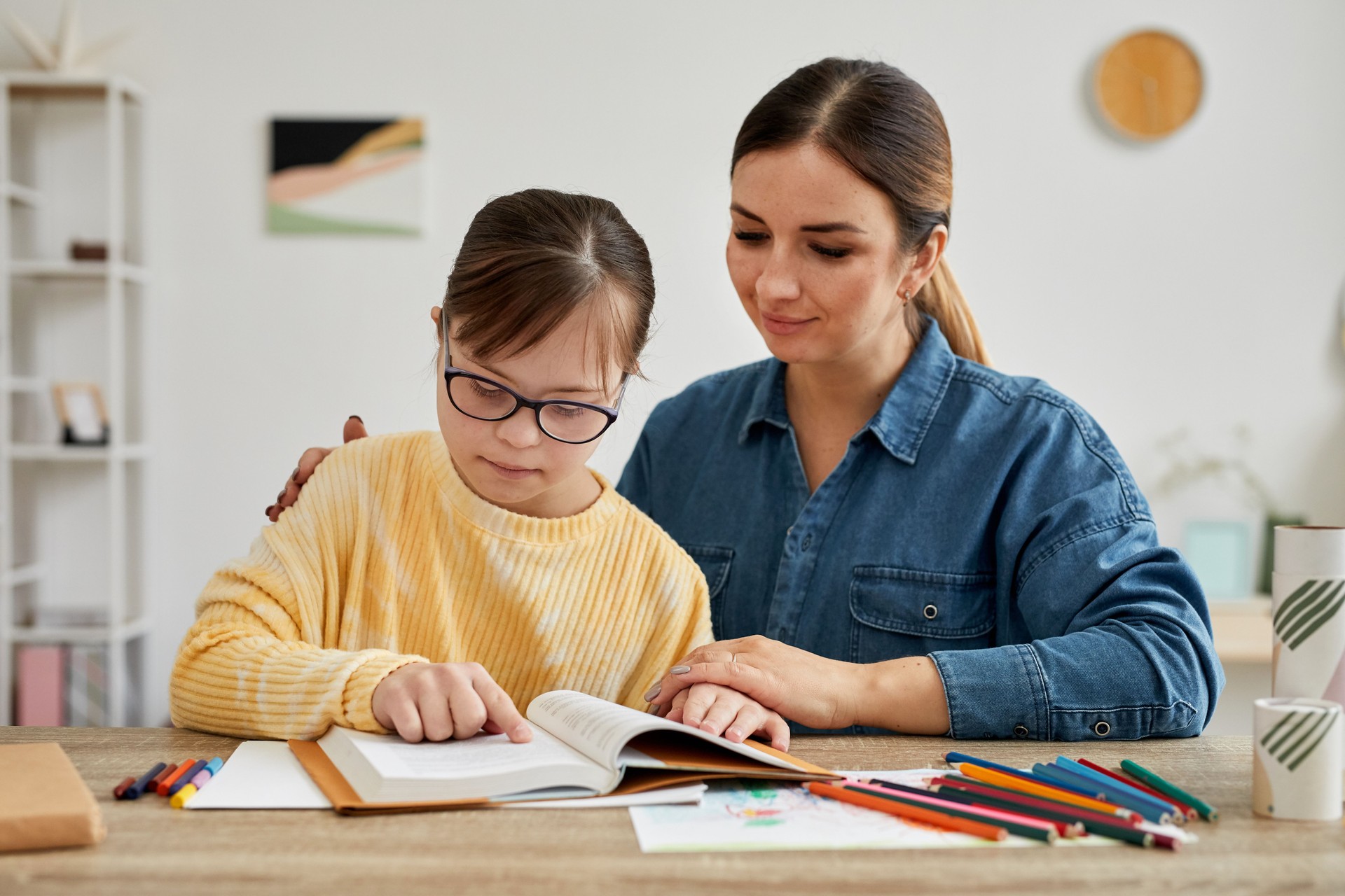 Homeschooling Lesson With Mother